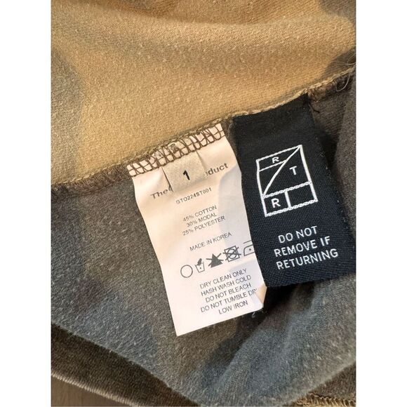 TheOpen Product Brown Paneled Velvet Button Up Top - Picture 9 of 9